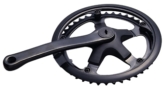 Single steel chainring with cotterless