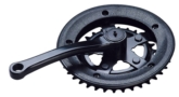 Dual steel chainring