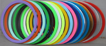 colored bike rims