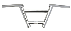 Steel or alloy freestyle bike handlebar