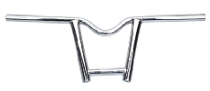 Steel or alloy freestyle bike handlebar