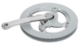 Single steel chainring with cotterless