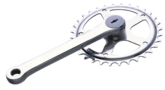 Single steel chainring with cotterless