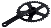 Single steel chainring with cotterless