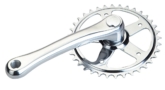 Single steel chainring with cotterless