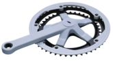 Dual steel chainring