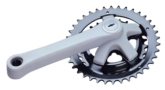 Dual steel chainring