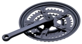 Triple steel chainring