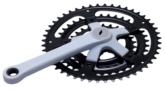 Triple steel chainring