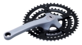 Triple steel chainring