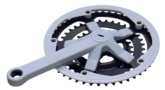 Triple steel chainring