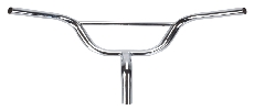 Steel or alloy bmx bike handlebar