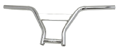 Steel or alloy freestyle bike handlebar