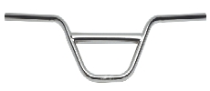 Steel or alloy bmx bike handlebar